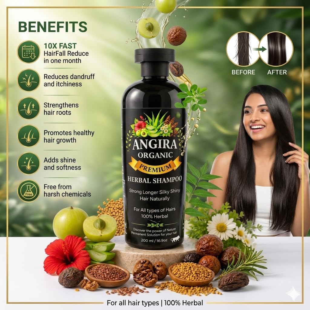 ANGIRA ORGANIC HERBAL SHAMPOO 200ML